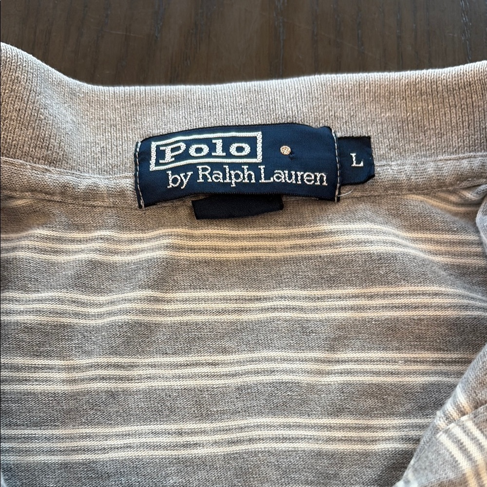 Polo by Ralph Lauren Gray Striped Shirt